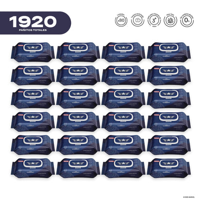 Pack x 24 Pañitos Húmedos Marvel Cosmos Capitán America