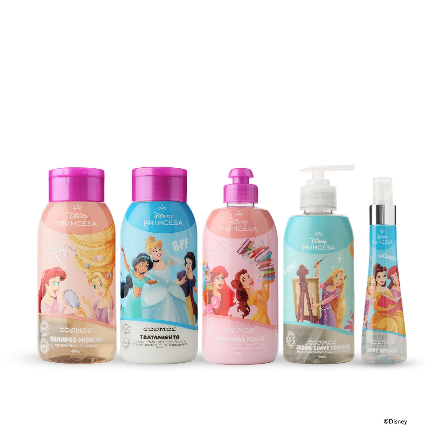 Kit Capilar Niñas Princesas Disney Fragancia Brisa De Colores